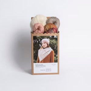 Malabrigo Holiday Kit | Entramado Hat & Cowl Set