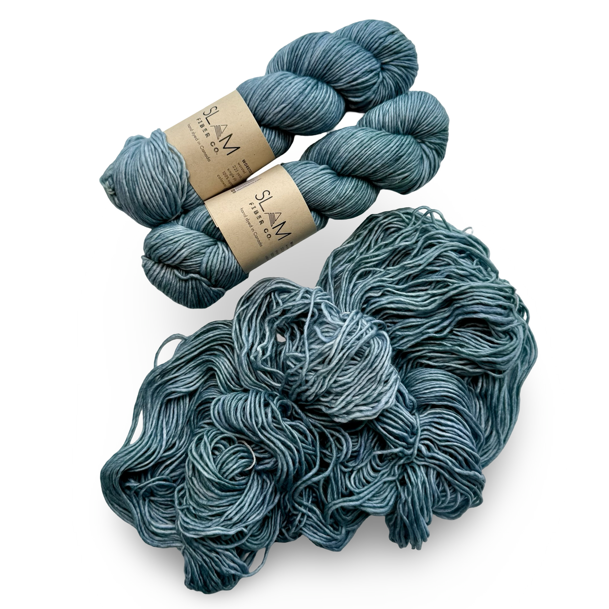 Slam Fiber Co. | Worsted Single Ply | Mist