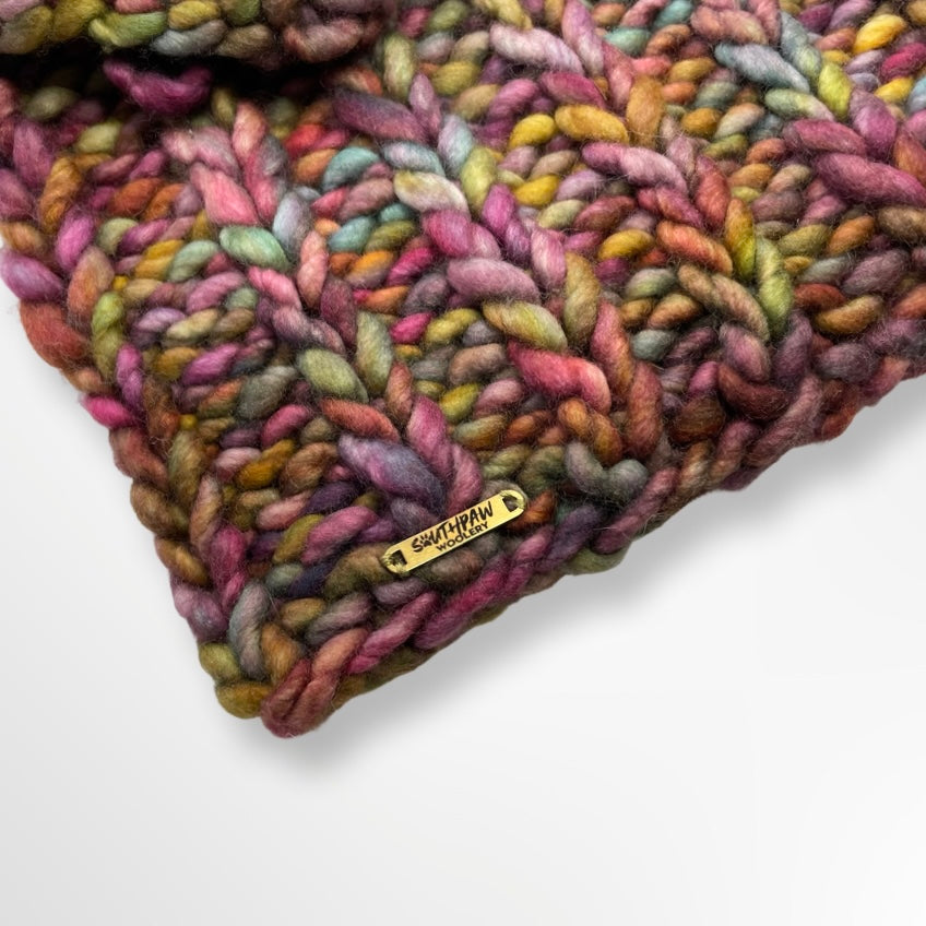 Adult Merino Wool Luxury Knit Cowl | Multicolor