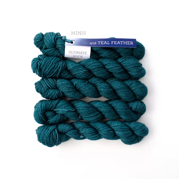 Malabrigo Ultimate Sock Minis | Teal Feather