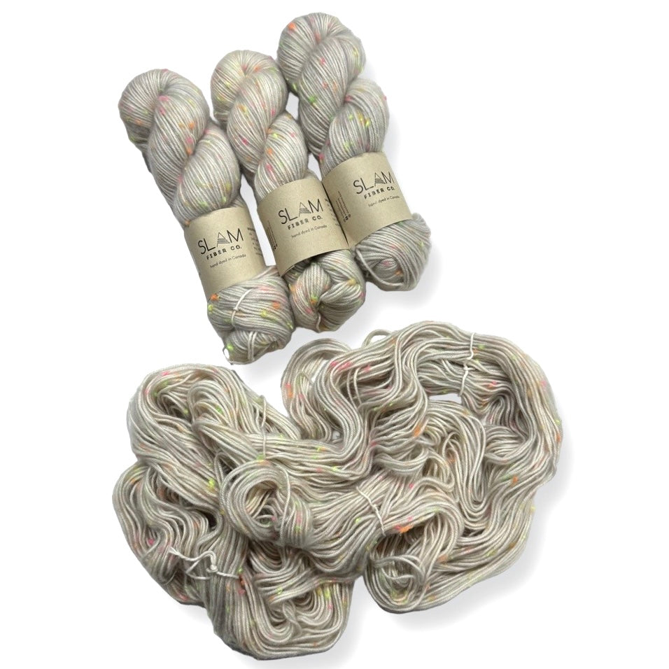 Slam Fiber Co. | Brushed Neon DK | Dirty White