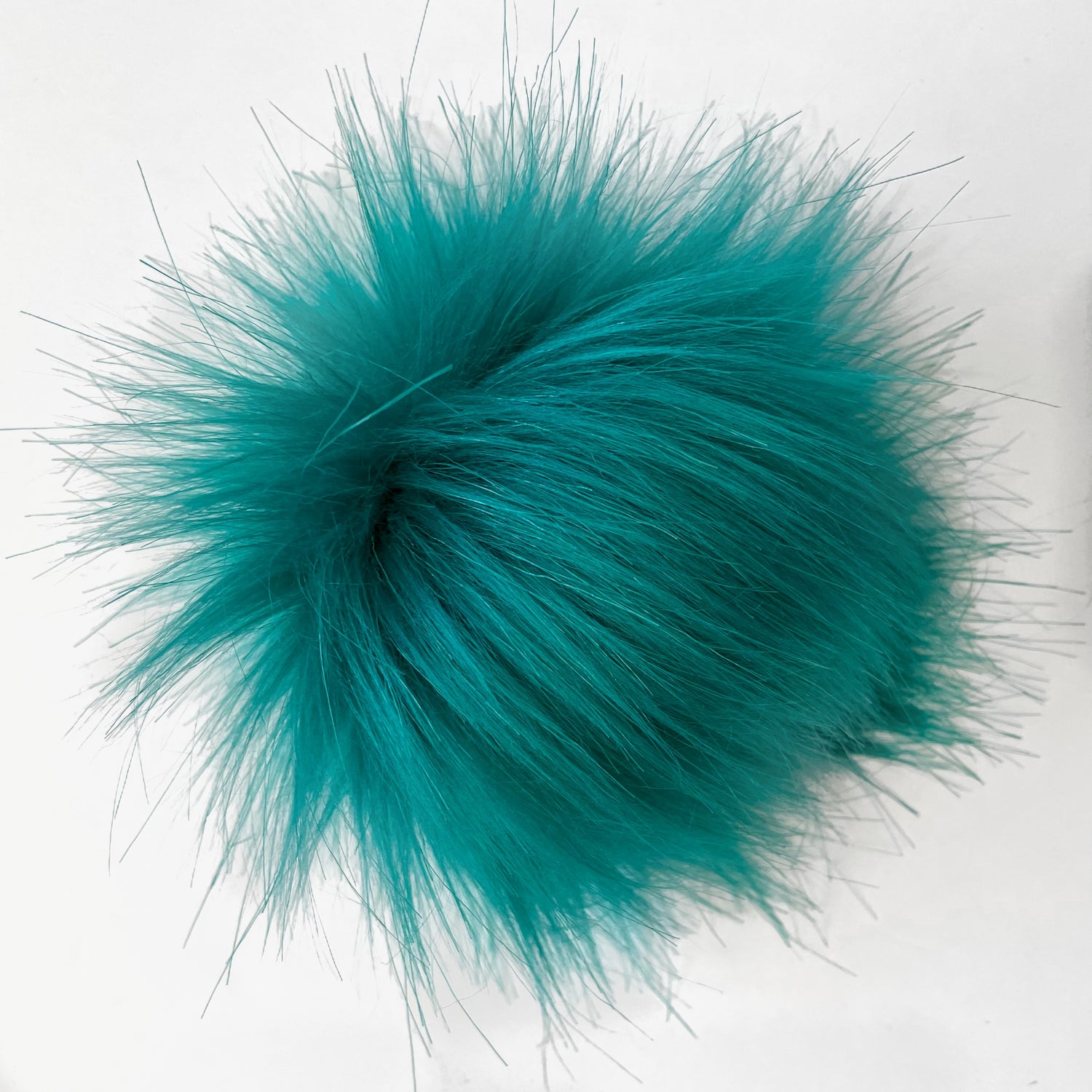 Faux Fur Pom Pom | Teal