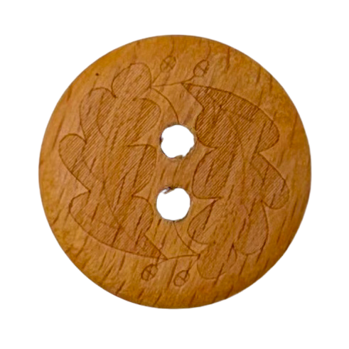 Button | Wood | Leaves
