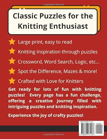 Merry Crafters | Knitting Puzzle Book