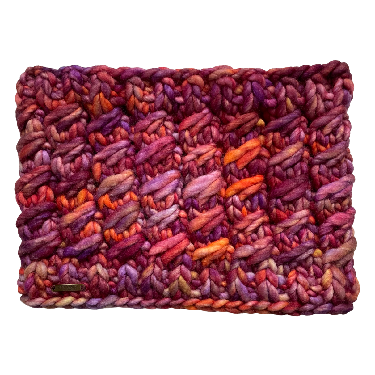 Adult Merino Wool Luxury Knit Cowl | Sunset Skies