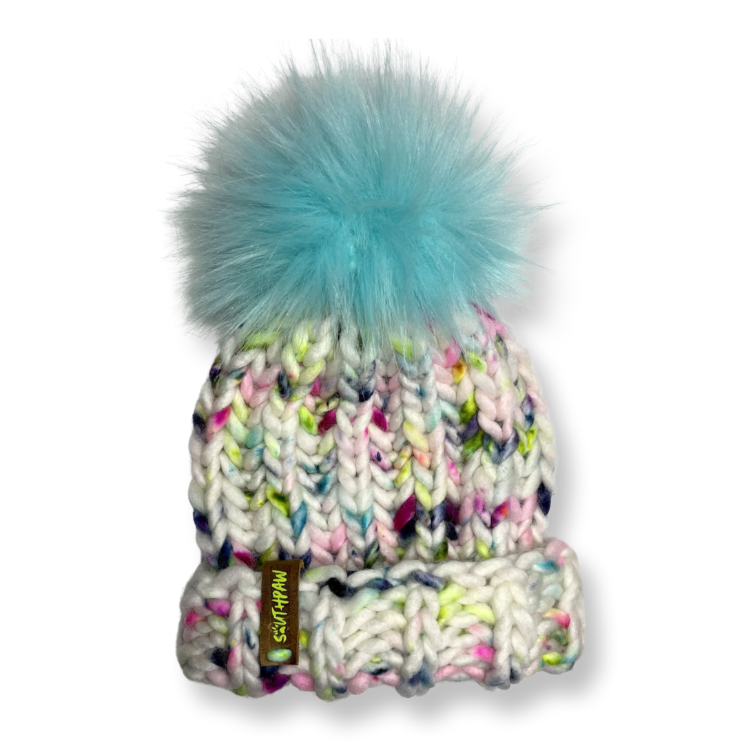 Toboggan Toque | Merino Wool Newborn Hat- Sprinkles