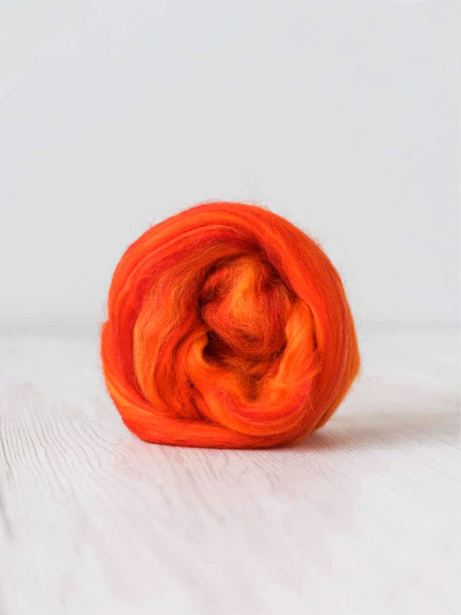 Dyeing House Gallery | Wool Roving | Sicilian Oranges