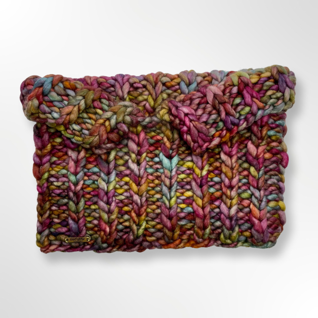 Adult Merino Wool Luxury Knit Cowl | Multicolor