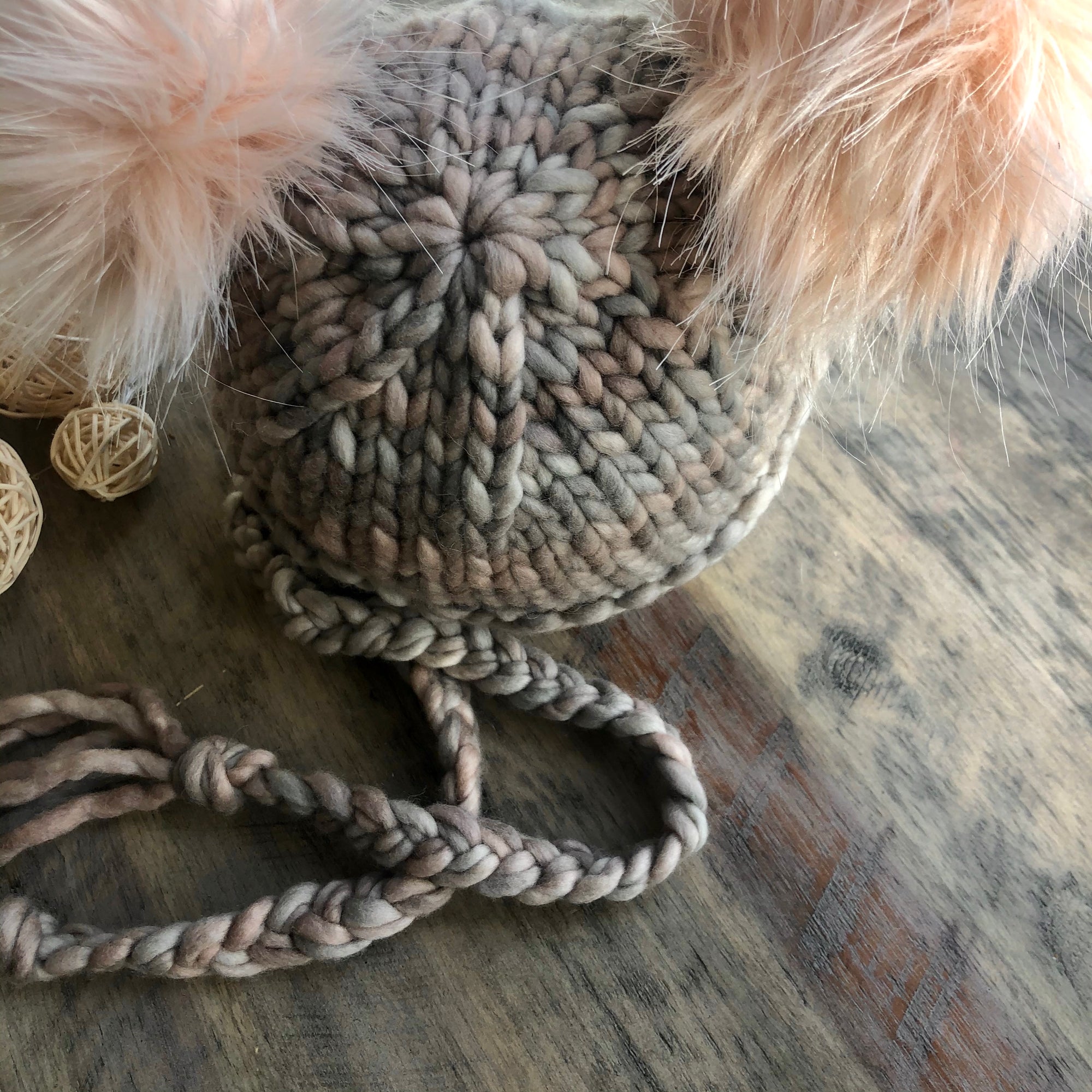 Child's Luxury Hand Knit Hat | Merino Wool | Cloudy Day Grey