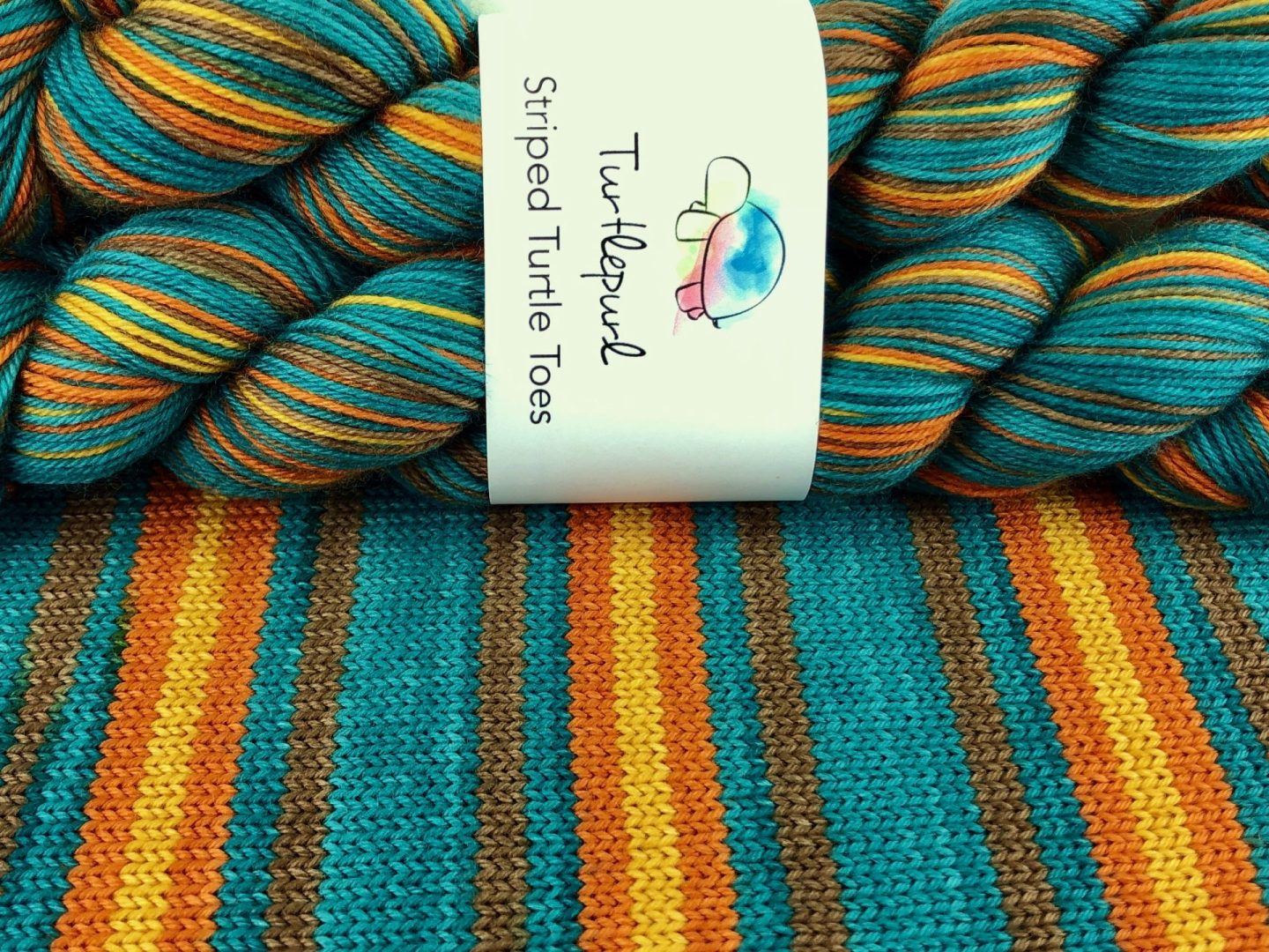Turtlepurl Yarns | Self-striping Sock yarn | It Takes A Village