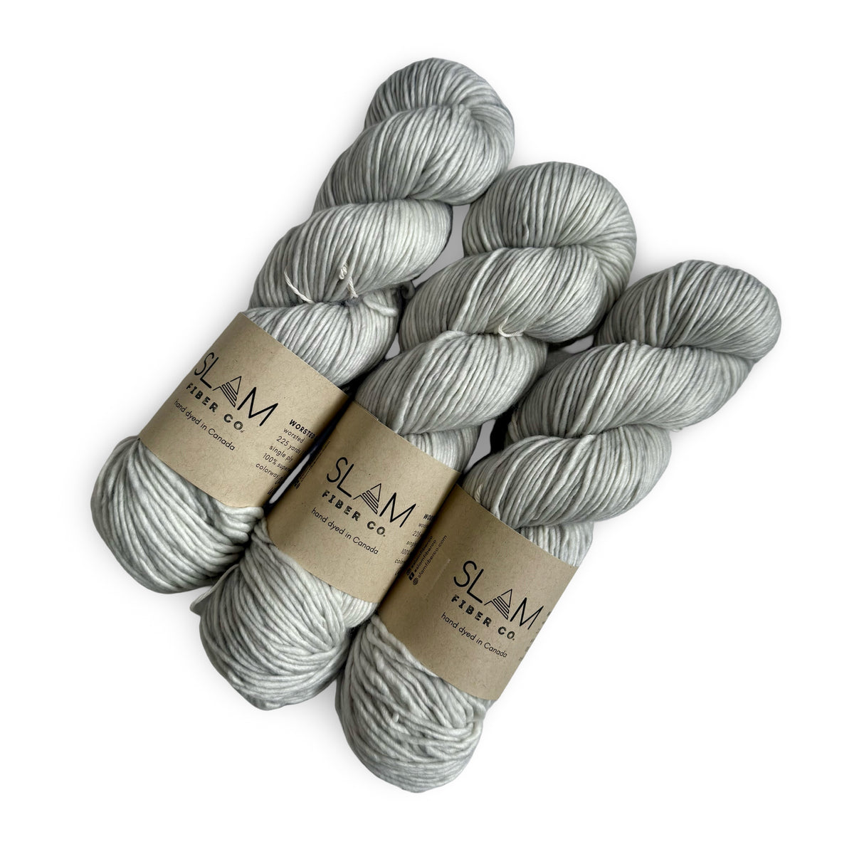 Slam Fiber Co. | Worsted Single Ply | Dirty White