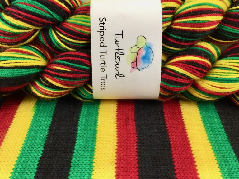 Turtlepurl Yarns | Self-striping Sock yarn | Rasta