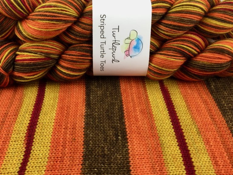 Turtlepurl Yarns | Self-striping Sock yarn | Serenity