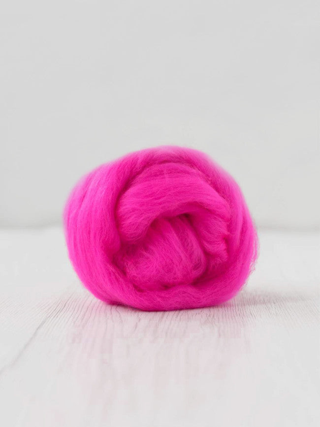 Dyeing House Gallery | Wool Roving 50g | 80’s Collection | Shocking