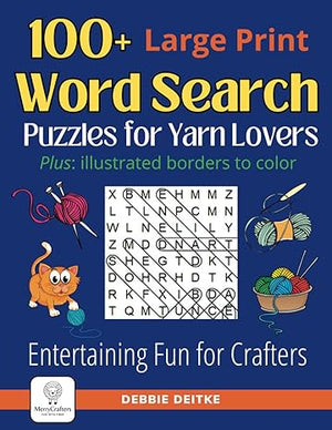 Merry Crafters | Word Search Puzzle Book | Yarn Lovers