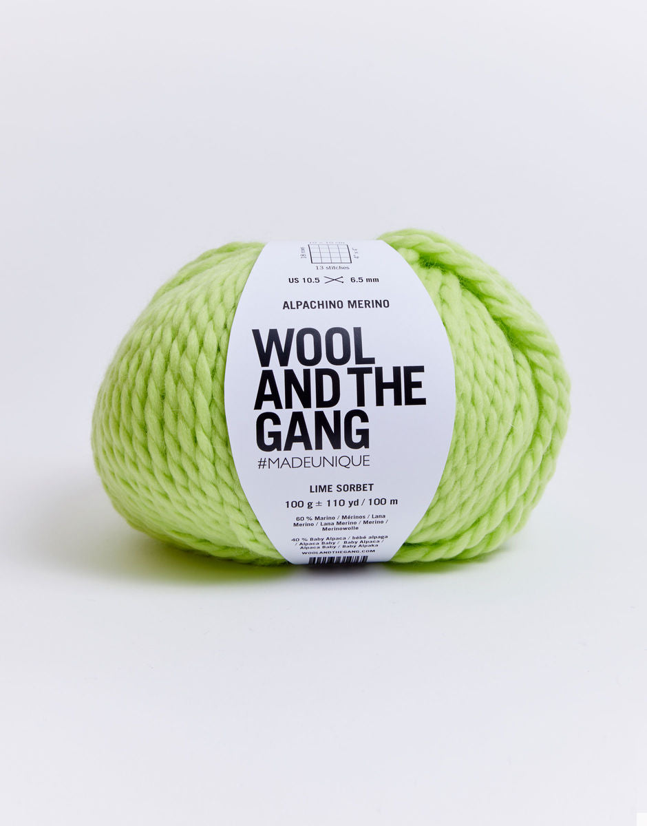 Wool & The Gang | Alpachino Merino| Lime Sorbet