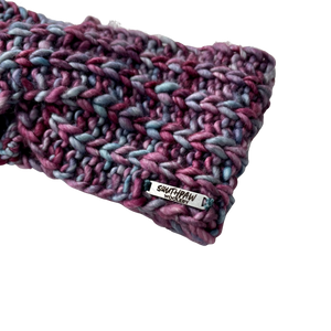 Adult Luxury Hand Knit Headband | Merino Wool Twist Headband