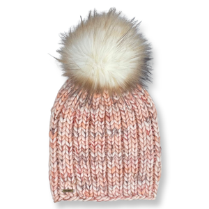Adult Luxury Hand Knit Merino Wool Hat | Melon Slub