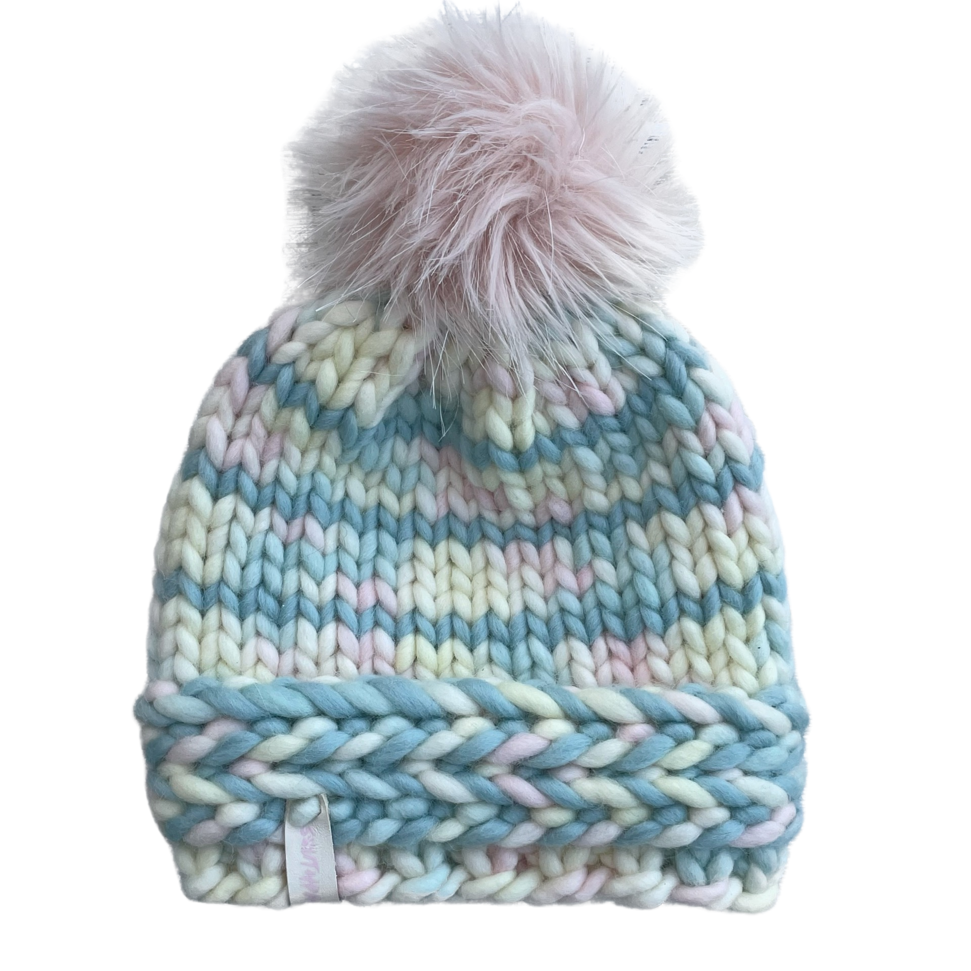 Child's Luxury Hand Knit Hat | Peruvian Highland Wool | Pretty Pastel
