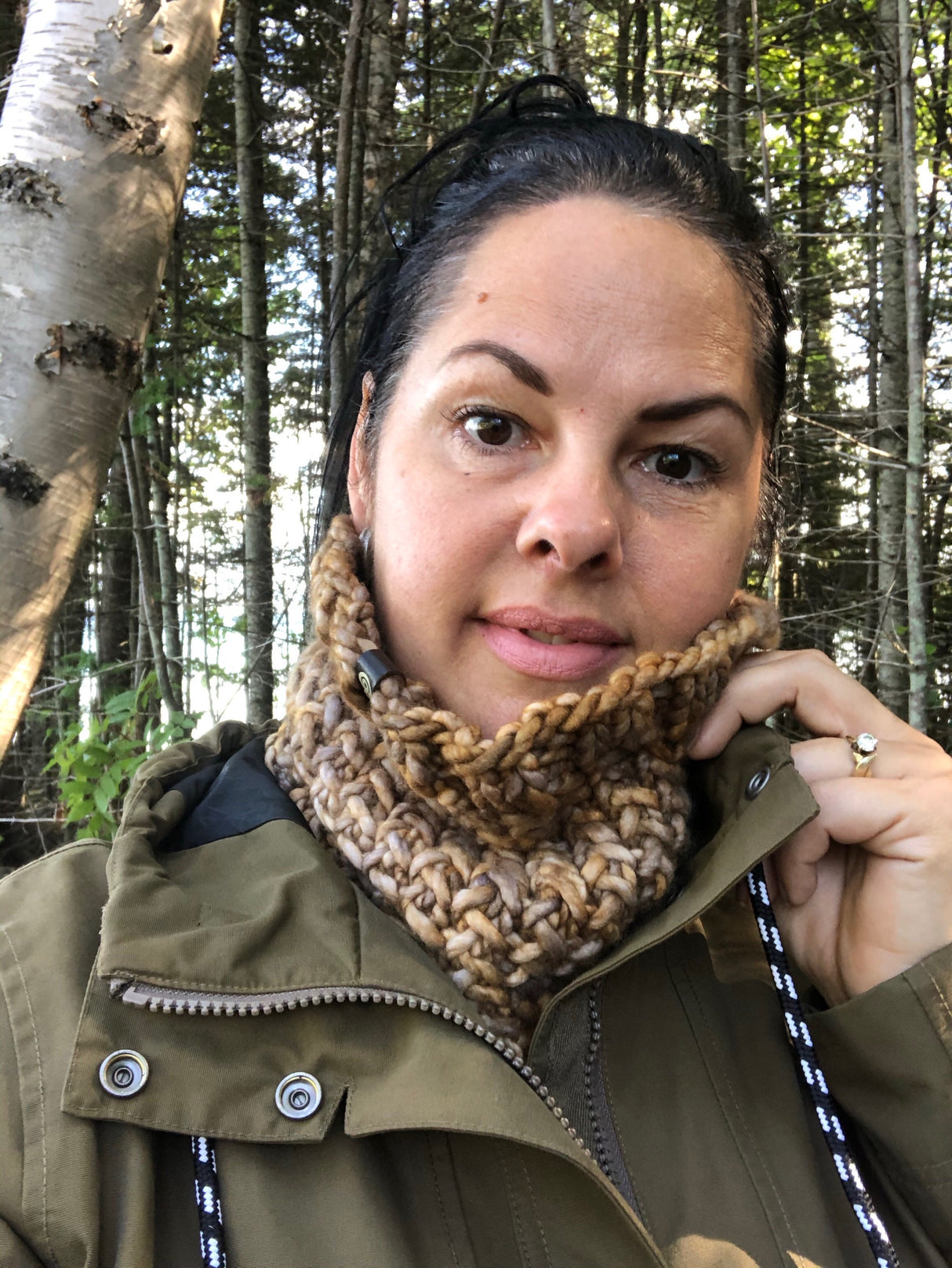 Adult Merino Wool Luxury Knit Cowl | Laguna | Golden