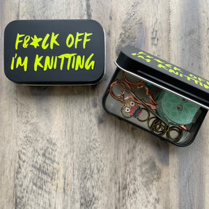 Notions Tin | F&*K off I'm Knitting