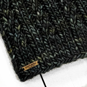 Adult Luxury Hand Knit Hat | Merino Wool | Midnight Forest