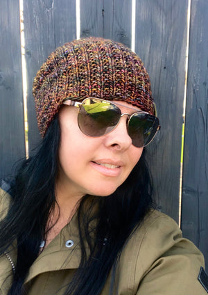 Adult Luxury Hand Knit Hat | Merino Wool Slouch Hat | Pocket Beanie