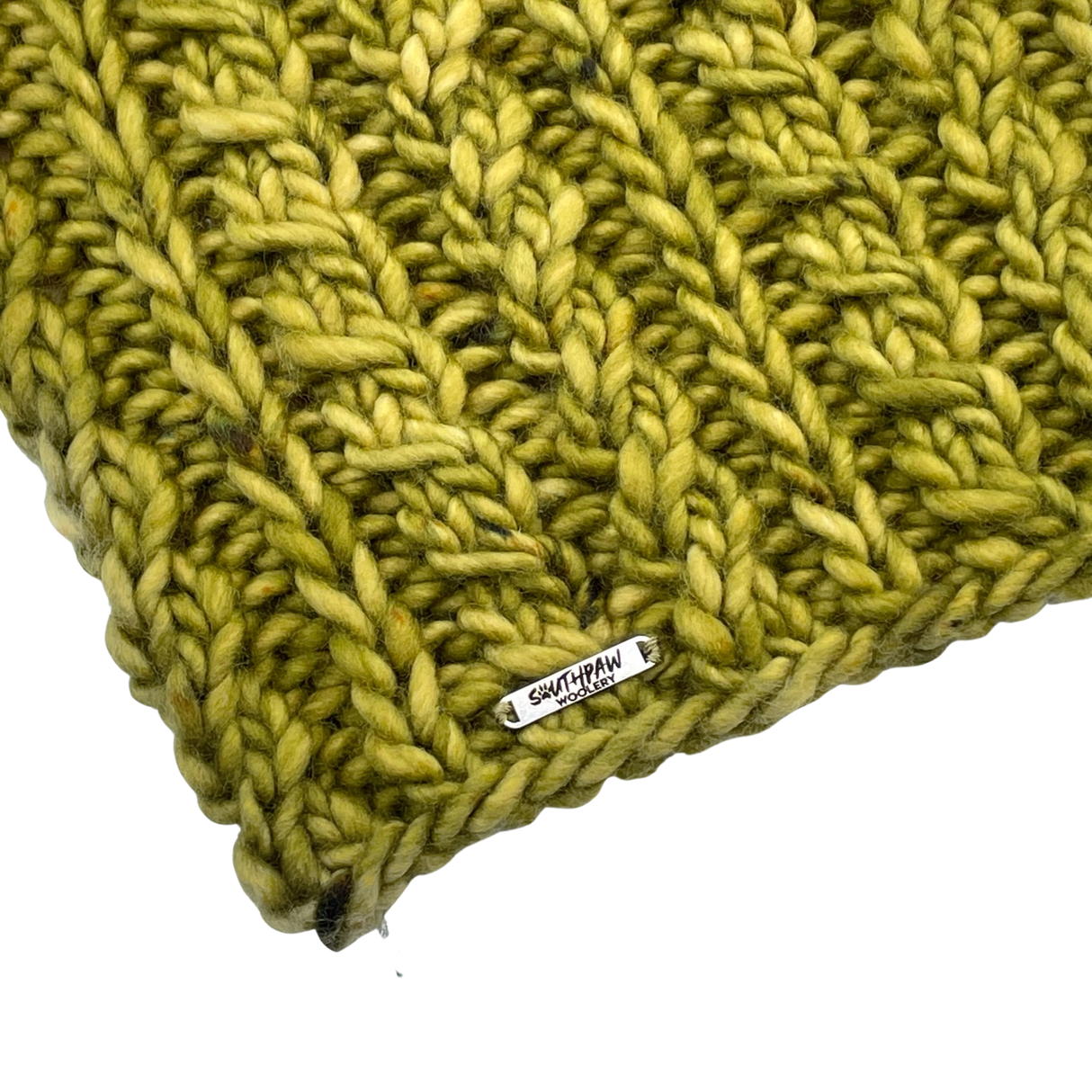 Adult Luxury Hand Knit Hat | Merino Wool | Moss Green