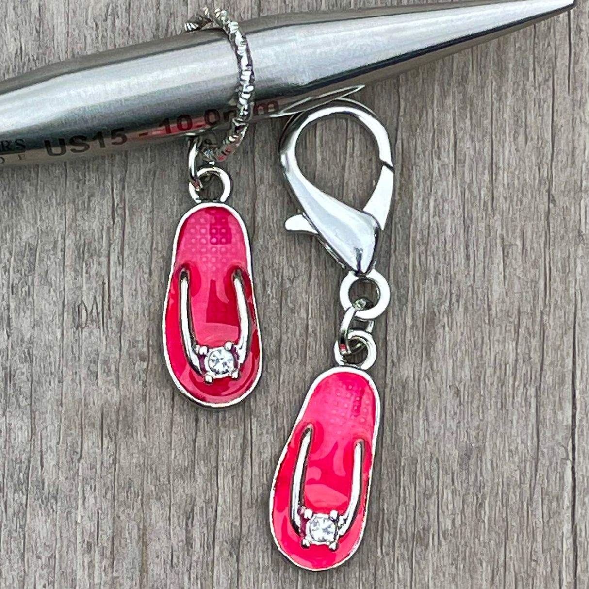 Southpaw Stitch Markers | Flip Flop Bling