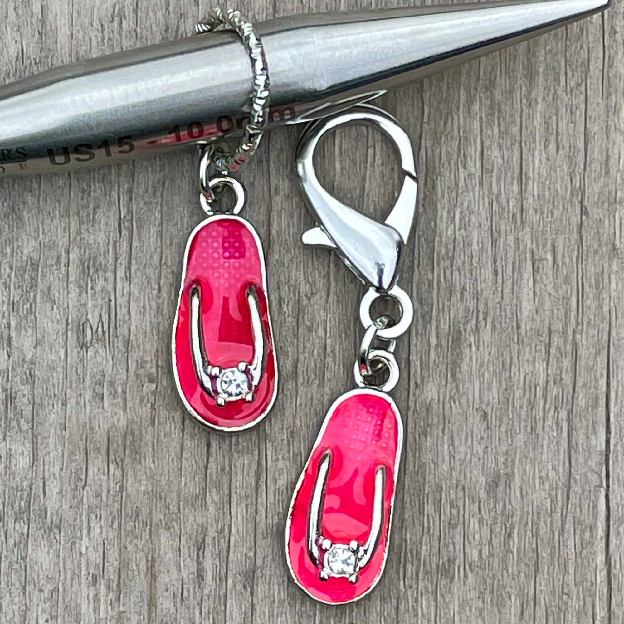 Southpaw Stitch Markers | Flip Flop Bling