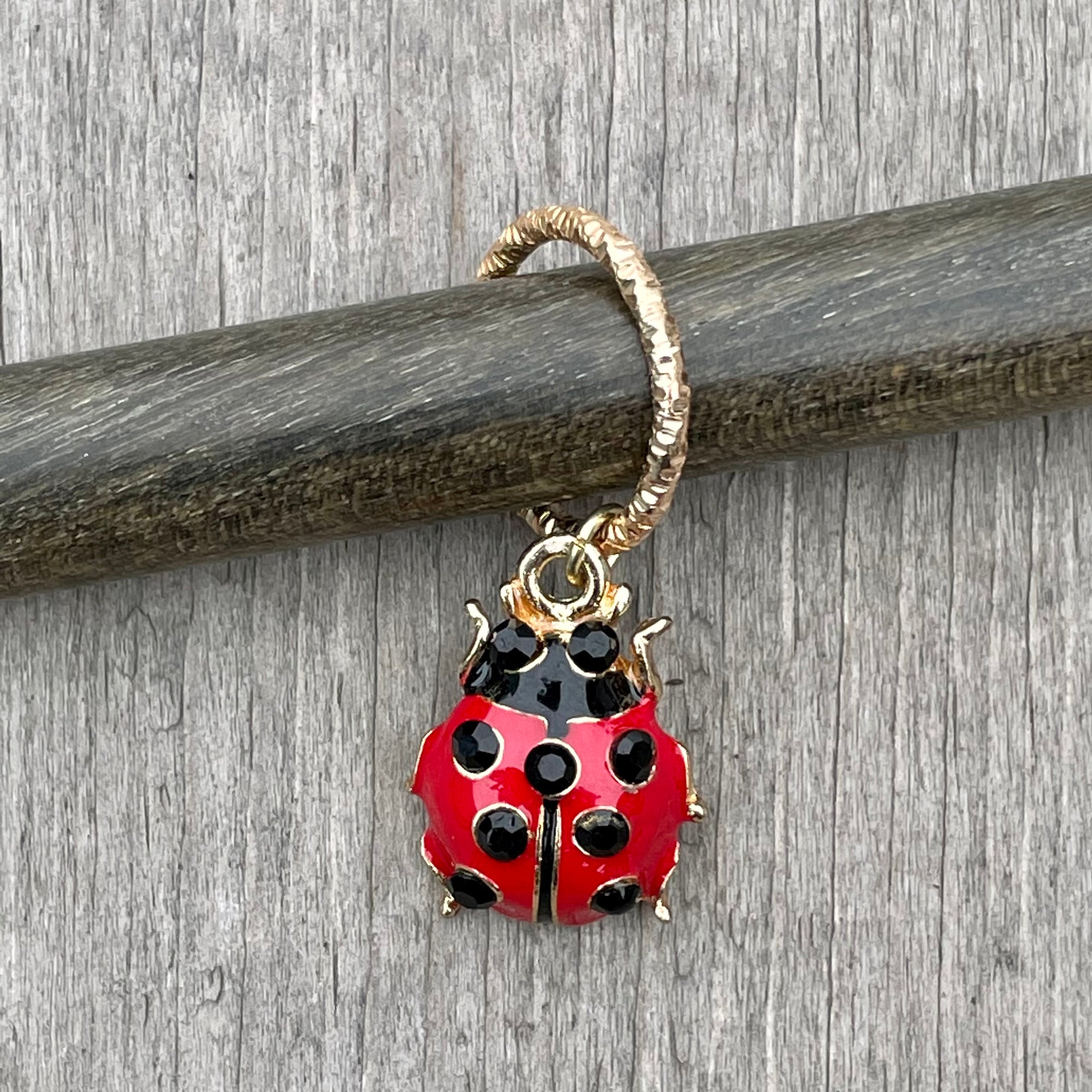 Southpaw Stitch Markers | Ladybug