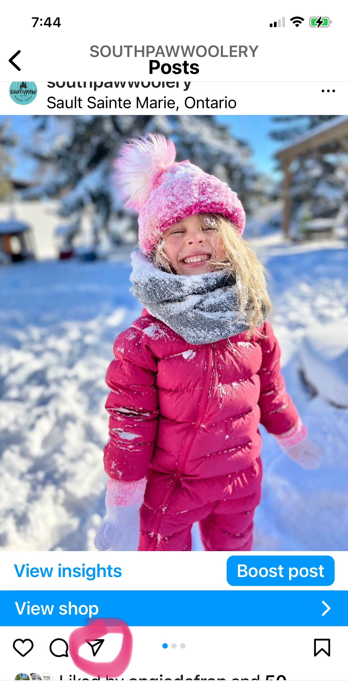 Toboggan Toque | Merino Wool Toddler Hat | Pretty In Pink