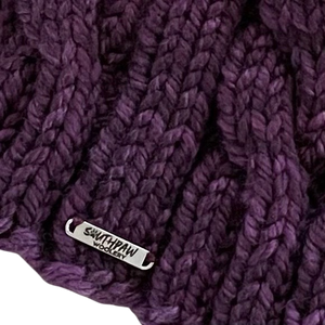 Adult Luxury Hand Knit Hat | Merino Wool | Merlot
