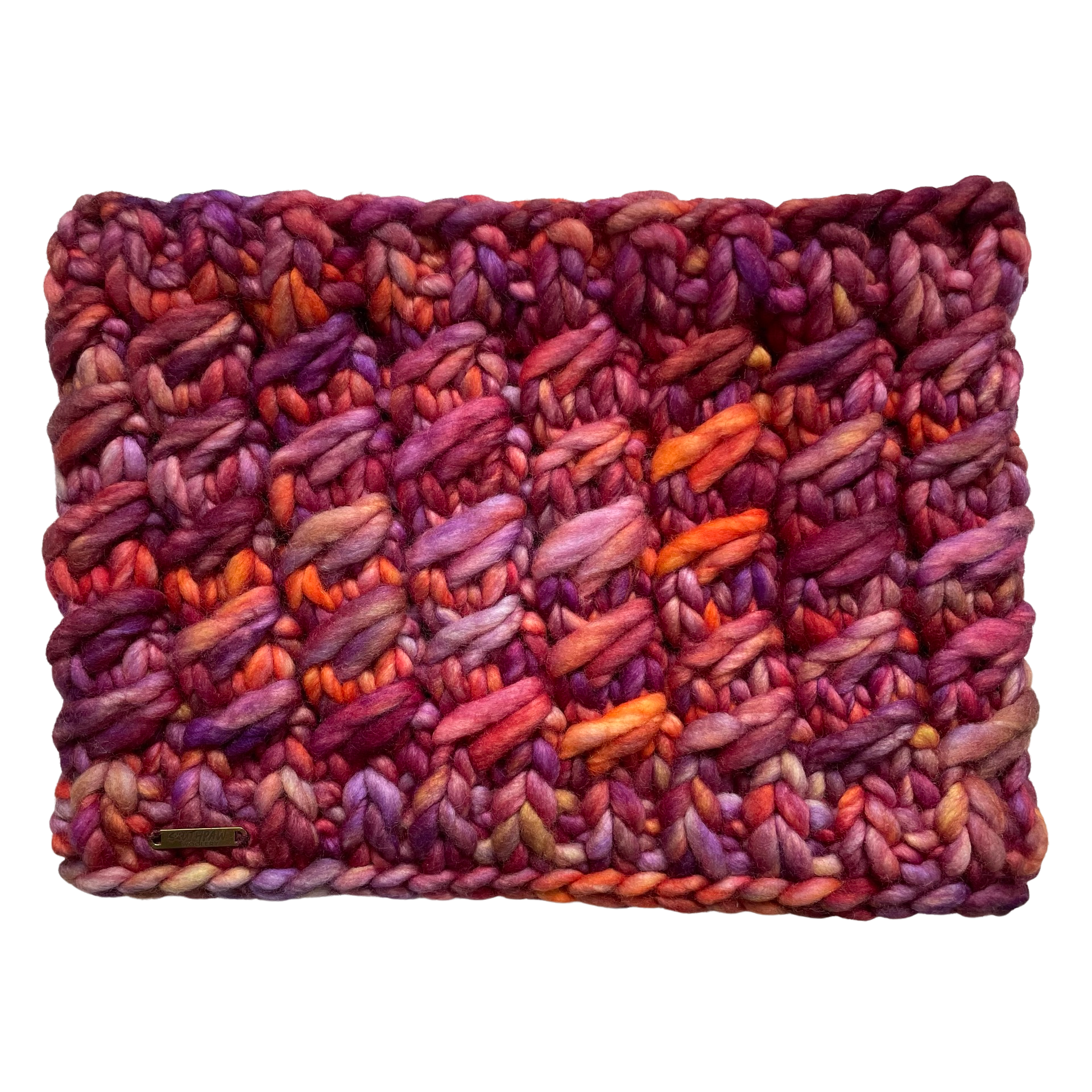 Adult Merino Wool Luxury Knit Cowl | Sunset Skies