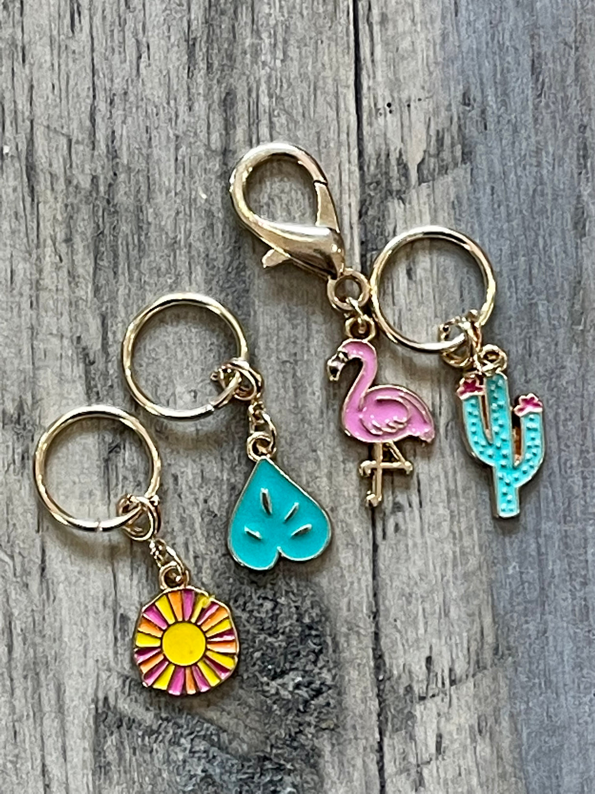 Southpaw Stitch Markers | Summer Fun