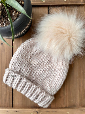 Adult Luxury Hand Knit Hat | Merino Wool | Basic Beanie