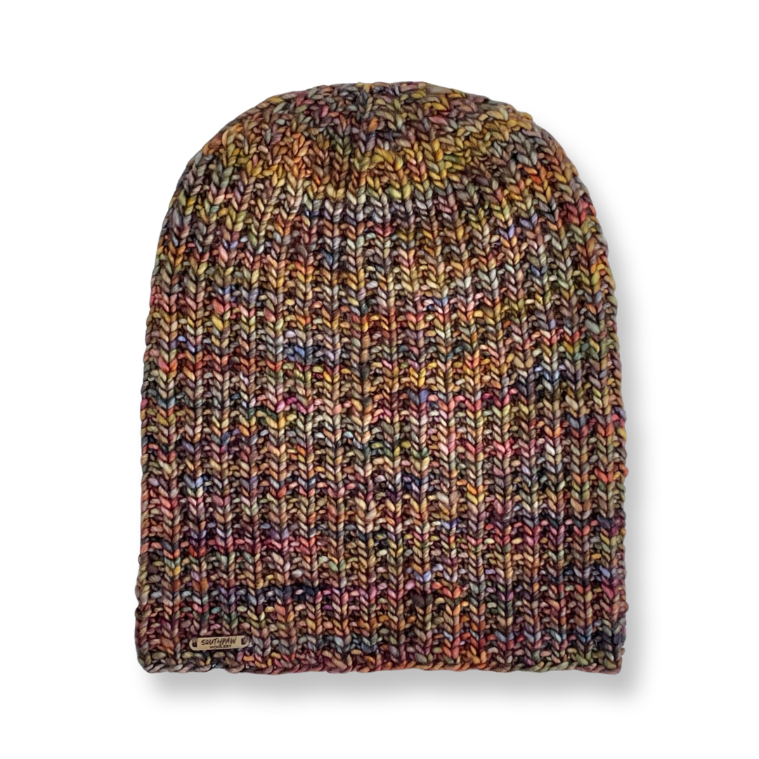 Adult Luxury Hand Knit Hat | Merino Wool Slouch Hat | Pocket Beanie