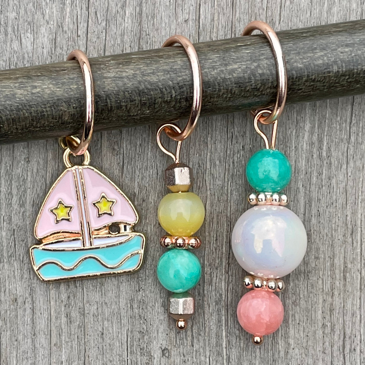 Southpaw Stitch Markers | Sailboat Fun