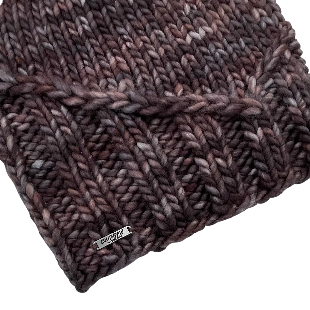 Adult Luxury Hand Knit Hat | Merino Wool | Coconut Brown