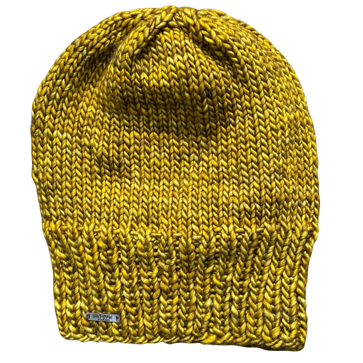 Adult Luxury Hand Knit Hat | Merino Wool | Ochre