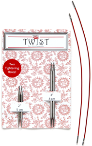 ChiaoGoo | Twist Shortie 2"& 3" (5 & 8cm) US 1.5 (2.5mm)  Combo Set