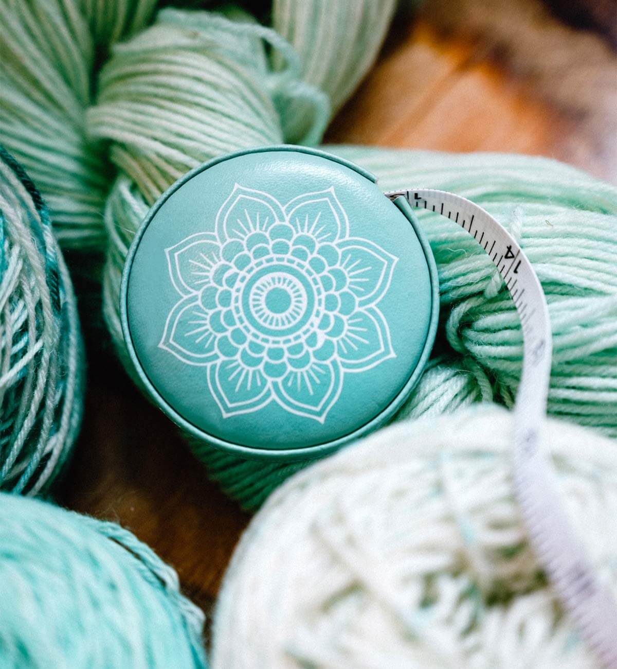 Knitter’s Pride Mindful Collection | Teal Retractable Tape Measure